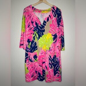 Lilly Pulitzer Pink and Blue Mini Dress